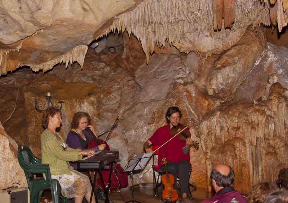 Lachlan, Jo and Rita at Carey's Cave